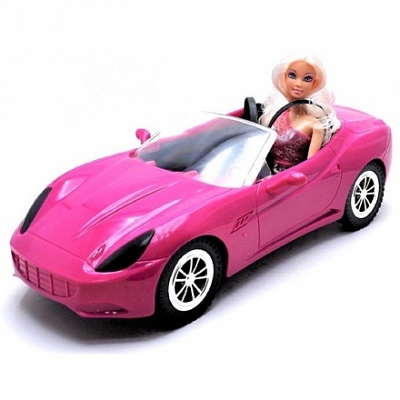 Кукла - Автоледи с кабриолетом 
